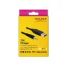 Delock Átalakító - 83115 (USB2.0 -> Soros-TTL 3.5mm sztereo jack konverter, 5V, 1,8m)