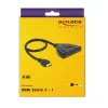 Delock HDMI Switch - 87619 (HDMI kapcsoló kétirányú, 3 x bemenet, 1x kimenet / 1 x bemenet, 3 x kimenet)