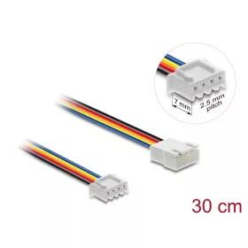   Delock Kábel - 90868 (PWM 4 tűs  -> PWM 4 tűs, apa/anya ventilátor hosszabbító kábel, 0,3m)