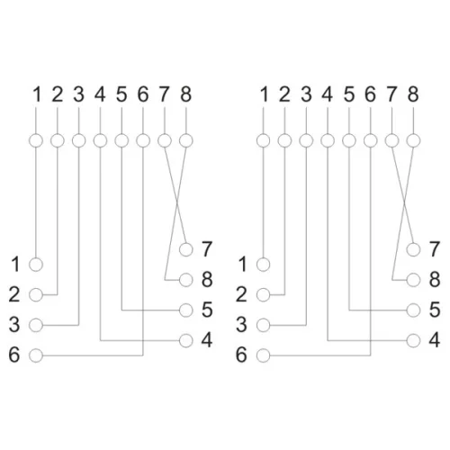 VEZ Fali aljzat - 05385 (Cat5e, UTP, 2xRJ45, árnyékolatlan, fehér)