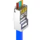 Walisec csatlakozó - RJ45-P6S (RJ45, Cat6, árnyékolt, 8P8C, aranyozott, befűzős) 100db/csomag
