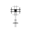 Equip TV állvány - 650630 (37"-86" álló, gurulós, forgatható 90°, dönthető, Max.:50kg, fekete)