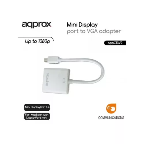 APPROX Átalakító - Mini DisplayPort to VGA Adapter