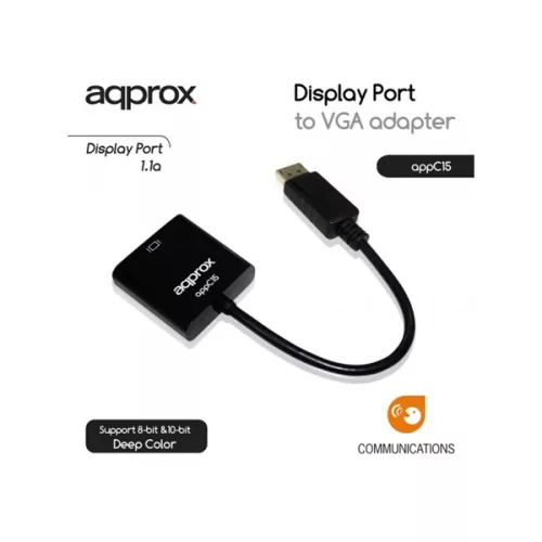 APPROX Átalakító - DisplayPort to VGA Adapter