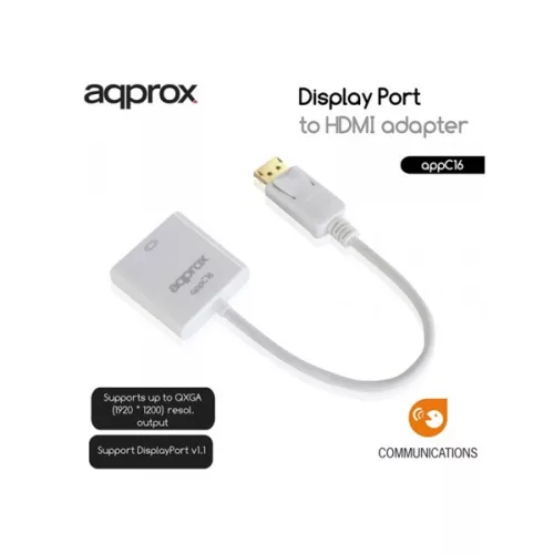 APPROX Átalakító - DisplayPort to HDMI Adapter