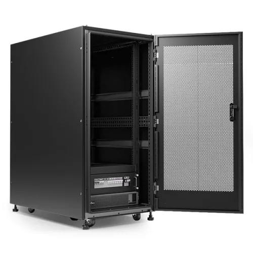 NJOY Adatközpont - FORGE MDC 3K-24U (24U, UPS: Summit 3KR: 6x12V(akku nem tartozék), bővíthető, PDU: 12x C13, 4x C19)