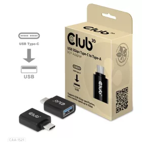   Club 3D Átalakító - CAA-1521 (3.1 USB-C Gen 1 to 3.1 USB-A Gen1)