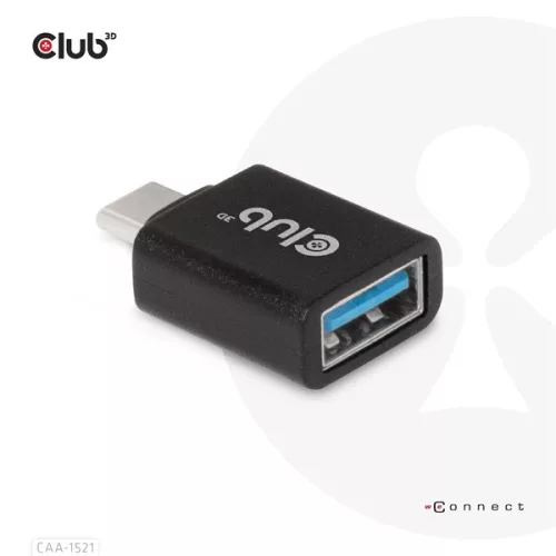 Club 3D Átalakító - CAA-1521 (3.1 USB-C Gen 1 to 3.1 USB-A Gen1)