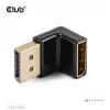 Club 3D Átalakító - CAC-1008 (90° DisplayPort  1.4,  M/F, 4K120Hz, univerzális)