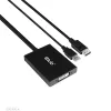 Club 3D Átalakító - CAC-1010-A (DisplayPort to Dual Link DVI-D, aktív, 4K30Hz, HDCP ON)