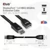 Club 3D Kábel - CAC-1022 (DisplayPort 1.4 HBR3, 8K60Hz, 4K144Hz, 2m, M/F, 32.4Gbps)