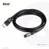 Club 3D Kábel - CAC-1022 (DisplayPort 1.4 HBR3, 8K60Hz, 4K144Hz, 2m, M/F, 32.4Gbps)