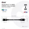 Club 3D Kábel - CAC-1060 (DisplayPort 1.4, 8K, 32.4Gbps, HBR3 8K, 28AWG, M/M, 3m)