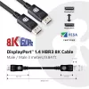 Club 3D Kábel - CAC-1060 (DisplayPort 1.4, 8K, 32.4Gbps, HBR3 8K, 28AWG, M/M, 3m)