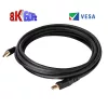Club 3D Kábel - CAC-1061 (DisplayPort 1.4, HBR3, 8K60Hz, 5m, 32CH, Aranyozott, VESA, M/M)
