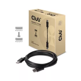   Club 3D Kábel - CAC-1064 (DisplayPort 1.2, 21.6Gbps, 4K60Hz, VESA tanúsított, 3m, M/M)