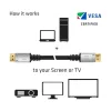Club 3D Kábel - CAC-1069 (DisplayPort 1.4 HBR3 8K @60Hz, 32.4Gbps, 4m, 24AWG, DSC 1.2, VESA, M/M)