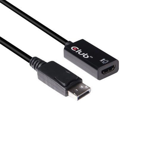 Club 3D Átalakító - CAC-1080 (DisplayPort 1.4 to HDMI 2.0, 4K60Hz, HDR, 3D aktív)