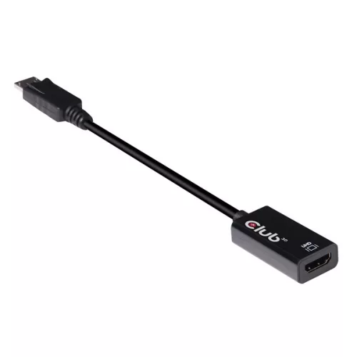 Club 3D Átalakító - CAC-1080 (DisplayPort 1.4 to HDMI 2.0, 4K60Hz, HDR, 3D aktív)