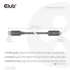 Club 3D Kábel - CAC-1083 (DisplayPort 1.4 to HDMI 2.0, aktív adapter, 4K60Hz, HDR, 2m)