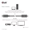 Club 3D Kábel - CAC-1083 (DisplayPort 1.4 to HDMI 2.0, aktív adapter, 4K60Hz, HDR, 2m)