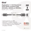 Club 3D Kábel - CAC-1091 (DisplayPort 2.1,  DP80, 4K240Hz, 1.2m, Bidirectional, M/M)