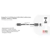 Club 3D Kábel - CAC-1091 (DisplayPort 2.1,  DP80, 4K240Hz, 1.2m, Bidirectional, M/M)