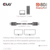 Club 3D Kábel - CAC-1092 (DisplayPort 2.1, DP80, 8K240Hz, 1.6m, Bi-Directional, M/M)