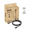 Club 3D Kábel - CAC-1093 (DisplayPort 2.1, 8K120Hz, 3m, DP54, VESA tanúsítvány, M/M)