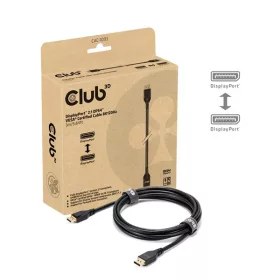   Club 3D Kábel - CAC-1093 (DisplayPort 2.1, 8K120Hz, 3m, DP54, VESA tanúsítvány, M/M)