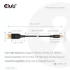 Club 3D Kábel - CAC-1116 (Mini DisplayPort to DisplayPort, DP80, Bidirektional, VESA, 4K240Hz, 8K60Hz, 10K60Hz, 1m)