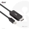 Club 3D Átalakító - CAC-1187 (Mini DisplayPort 1.4 to HDMI 4K120Hz / 8K60Hz HDR10+, 1.8m)