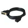 Club 3D Kábel - CAC-1211 (DVI-D to HDMI 1.4, 2m, M/F, kétirányú, UHD 4K30Hz, Arany érintkezők)