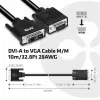 Club 3D Kábel - CAC-1243 (DVI-A to VGA M/M, 3 m, 28AWG, 1600x1200 60Hz)