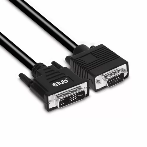 Club 3D Kábel - CAC-1243 (DVI-A to VGA M/M, 3 m, 28AWG, 1600x1200 60Hz)