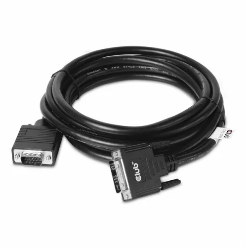 Club 3D Kábel - CAC-1243 (DVI-A to VGA M/M, 3 m, 28AWG, 1600x1200 60Hz)