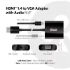 Club 3D Átalakító - CAC-1302 (HDMI 1.4 to VGA + Audio, 1080p@60Hz, Micro USB power)