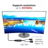 Club 3D Átalakító - CAC-1331 (HDMI 2.0 to DisplayPort 1.2 4K60Hz HDR M/F, USB-A táp, 25cm)