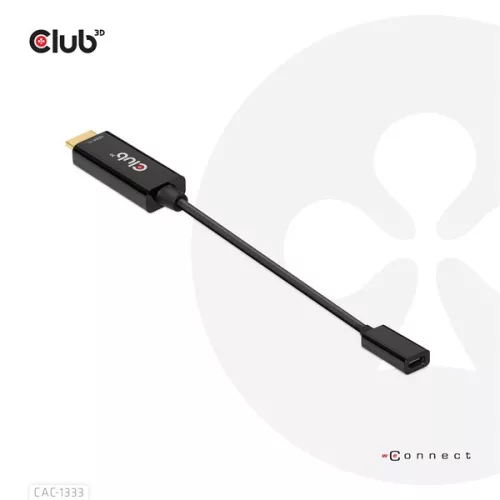Club 3D Átalakító - CAC-1333 (HDMI to USB-C aktív, 4K60Hz, M/F)