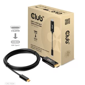   Club 3D Kábel - CAC-1334 (HDMI to USB-C, Aktív, M/M, 4K60Hz, 1.8m)