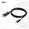 Club 3D Kábel - CAC-1334 (HDMI to USB-C, Aktív, M/M, 4K60Hz, 1.8m)