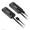 Club 3D Átalakító - CAC-1335 (HDMI+Micro USB to DisplayPort, 4K120Hz/8K30Hz, M/F, aktív)