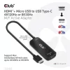 Club 3D Átalakító - CAC-1336 (HDMI+Micro USB to USB-C, 4K120Hz/8K30Hz)