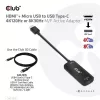 Club 3D Átalakító - CAC-1336 (HDMI+Micro USB to USB-C, 4K120Hz/8K30Hz)