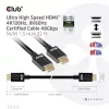 Club 3D Kábel - CAC-1370 (HDMI 2.1 Ultra High-Speed, 48Gbps, 4K120Hz, 8K60Hz, 1.5m, HDMI M/M, alacsony EMI, VRR, QMS)