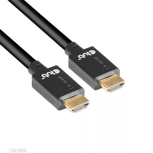 Club 3D Kábel - CAC-1370 (HDMI 2.1 Ultra High-Speed, 48Gbps, 4K120Hz, 8K60Hz, 1.5m, HDMI M/M, alacsony EMI, VRR, QMS)