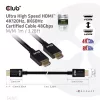 Club 3D Kábel - CAC-1371 (HDMI 2.1 Ultra High Speed, 4K120Hz, 8K60Hz, 48Gbps, M/M, 1m)