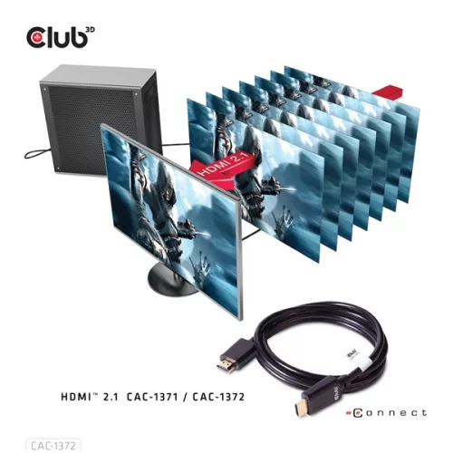Club 3D Kábel - CAC-1372 (HDMI 2.1, 4K120Hz, 8K60Hz, 48Gbps, 2m, M/M)