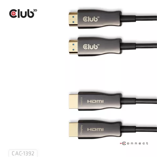 Club 3D Kábel - CAC-1392 (HDMI 2.1 Ultra High Speed, Hybrid AOC, 4K120Hz, 8K60Hz, 48Gbps, M/M, 30m)