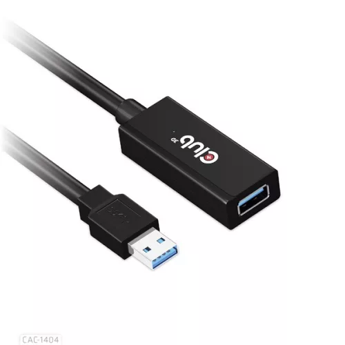 Club 3D kábel - CAC-1404 (3.2 USB-A, M/F, Active Repeater, 5Gbps, 5m)